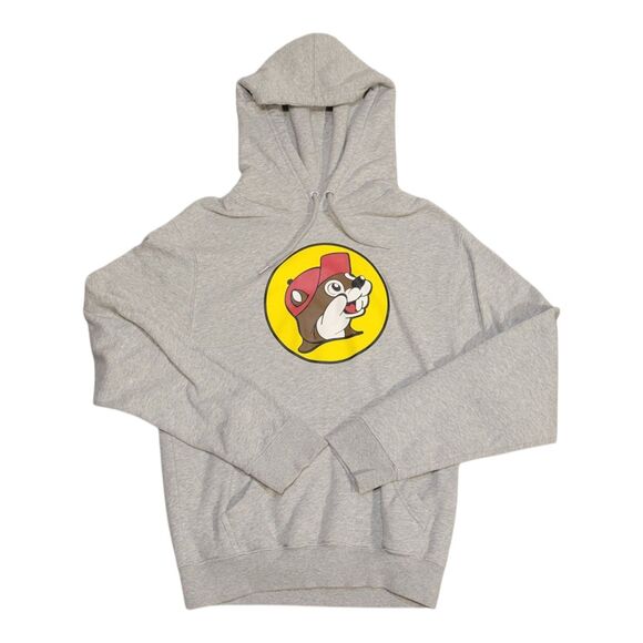 Buc-ee’s Gray Logo Hoodie Size Small, EUC - Picture 1 of 5